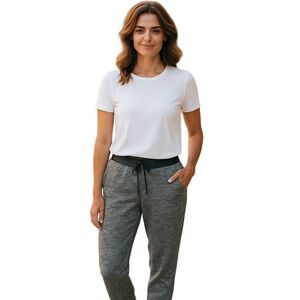 Ambiance Gray Jogger Sweatpants with Adjustable Drawstring